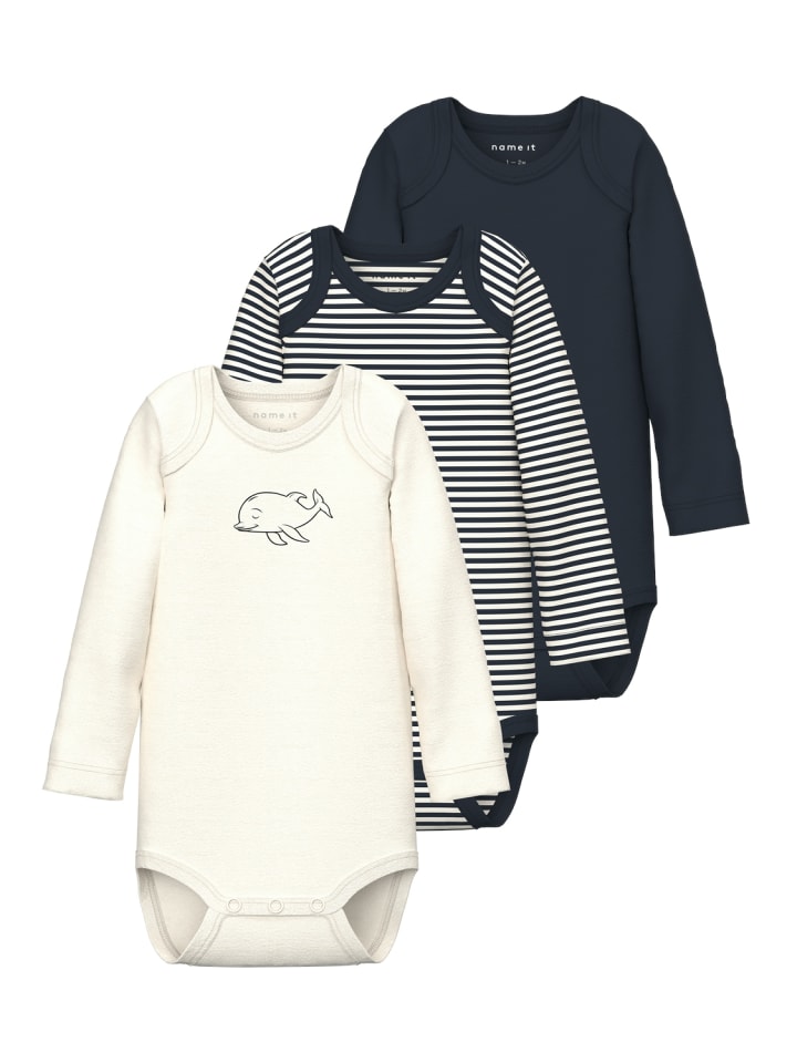 name it Body langarm 3er Pack NBNBODY 3P LS in dark sapphire günstig kaufen