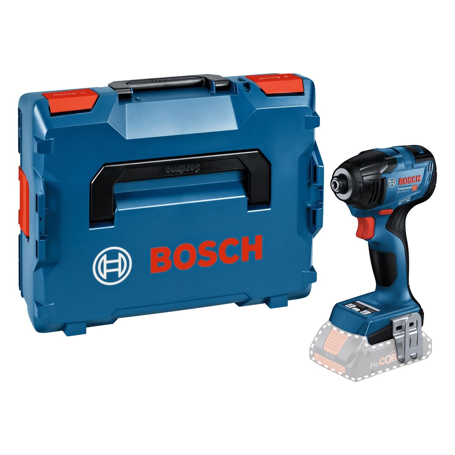 Bosch Blue 06019J0101 GDR 18V-210 C Akku-Schlagschrauber 18 Volt (ohne Akkus und Ladegerät) in L-Boxx