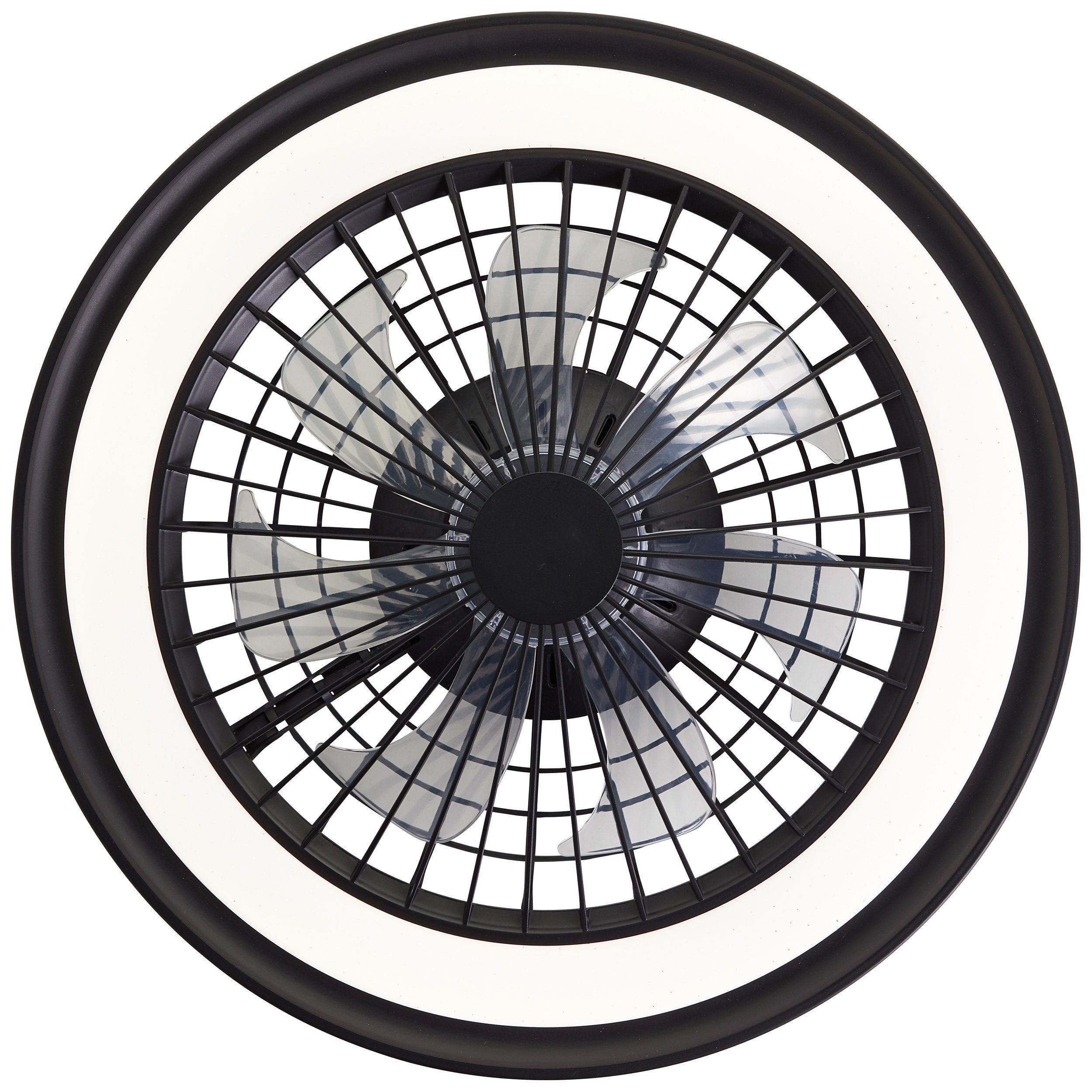 Lightbox LED Deckenleuchte, Ventilatorfunktion, LED fest integriert, warmweiß - kaltweiß, RGB, Deckenlampe, Ventilator, Ø 46,6 cm, Fernbedienung, RGB & CCT