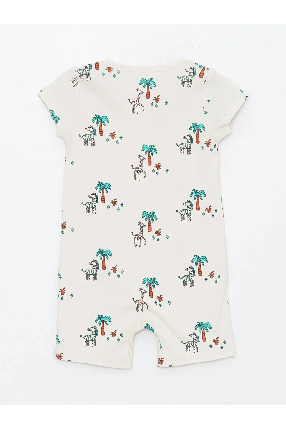 LC Waikiki  LCW Baby Jungen-Overall aus Baumwolle mit Rundhalsausschnitt und kurzen Ärmeln, 2-teilig
