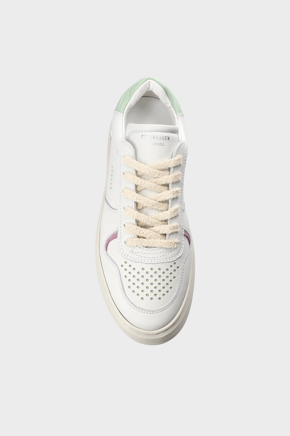 CPH76 leather mix white/mint