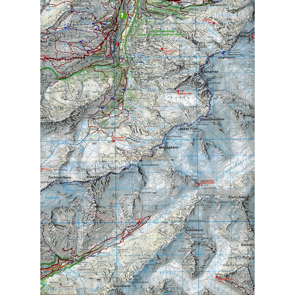 KuF Schweiz Wanderkarte 18 Jungfrau-Region 1 : 60 000 - Wanderkarte