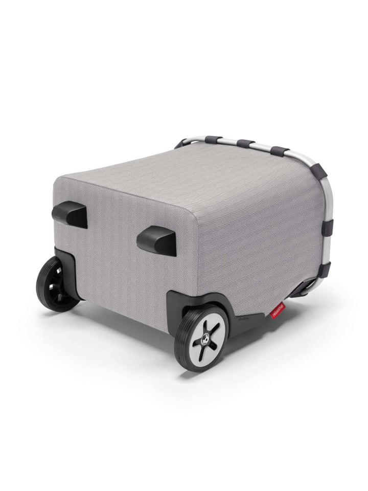 Reisenthel carrycruiser - Einkaufstrolley 47.5 cm (frame raffia black) in herringbone grey günstig kaufen onesize