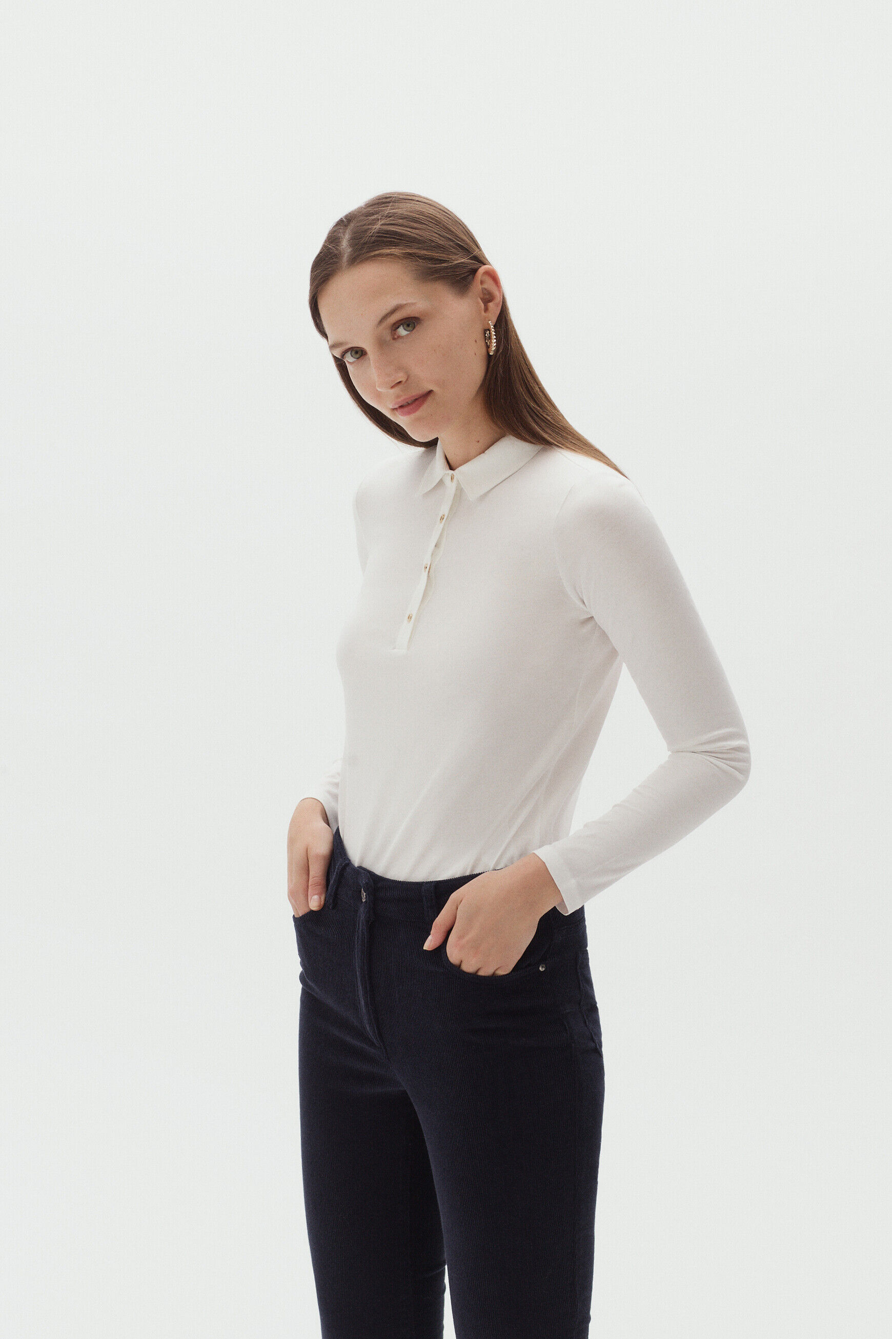 pantalon chicago velours bleu marine femme