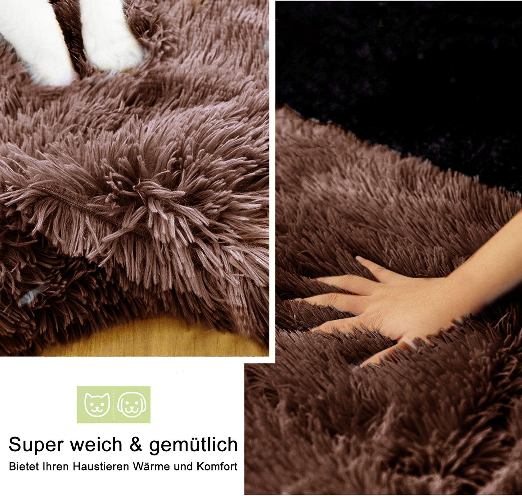 CALIYO Tiersofa Hundebett Grosse Hunde,Flauschig Haustierbett Katzenbett Waschbar, Plüsch, Schützt die Couch vor Haaren und Schmutz Anti-Rutsch/Fleckenbeständig
