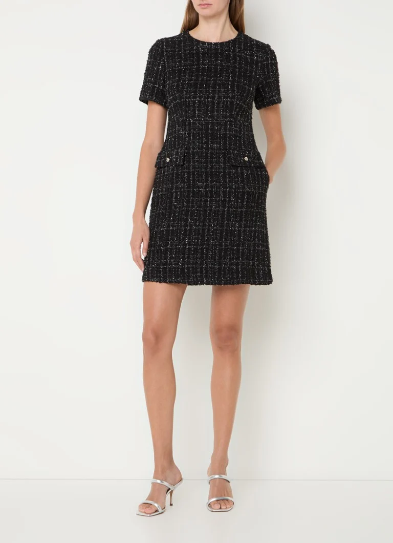Rochie scurtă din tweed de la HUGO BOSS