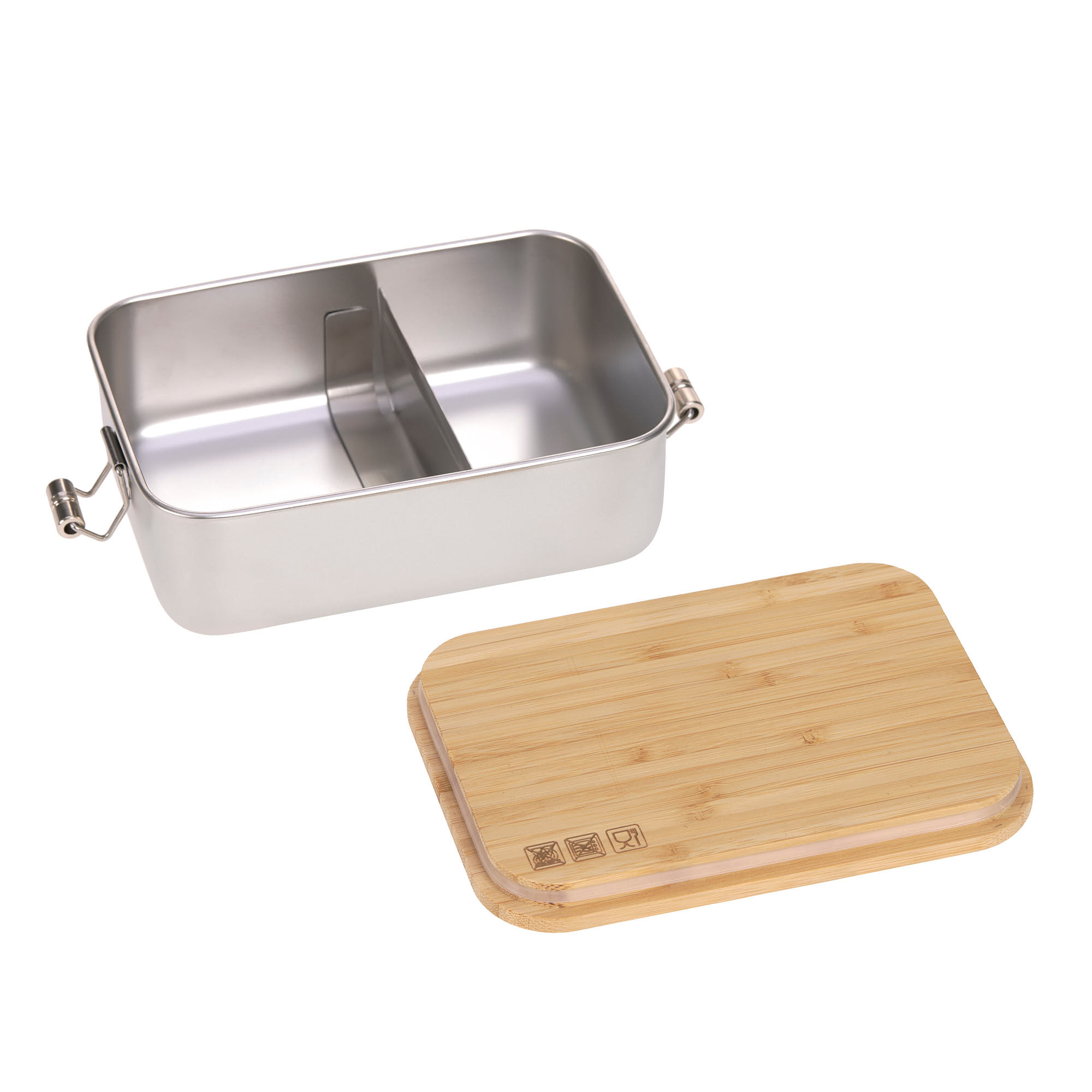 Brotdose Kinder - Edelstahl Lunchbox, Nature