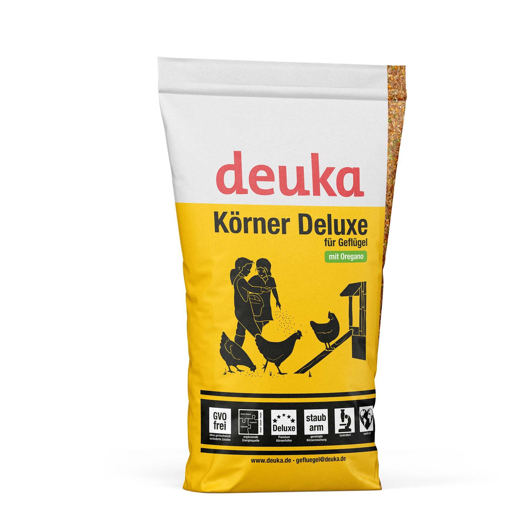 deuka Eichhörnchen deuka Körner Deluxe - Geflügel Premiumkörnermischung - 15 kg - mit Oregano