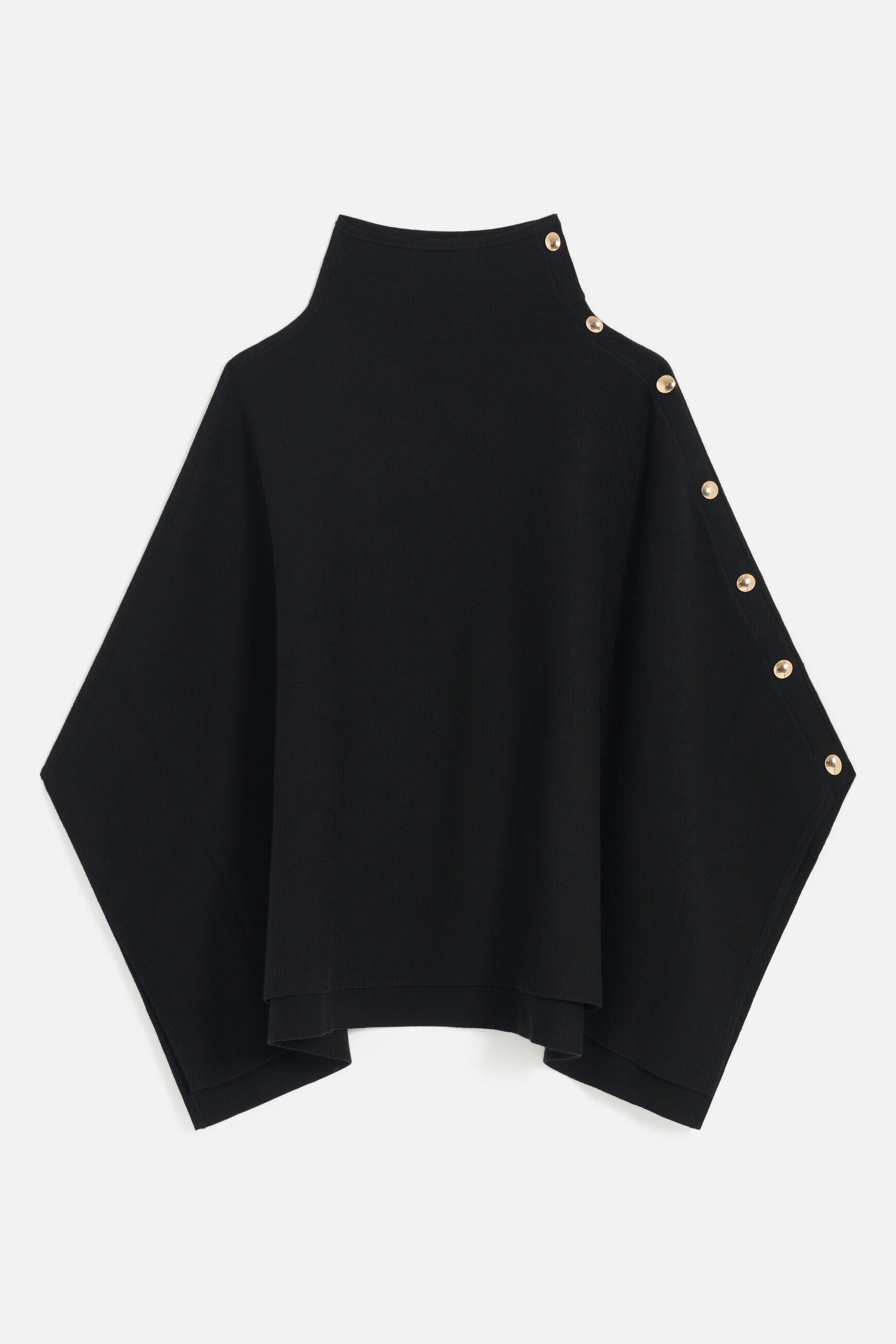 Poncho helvira noir femme