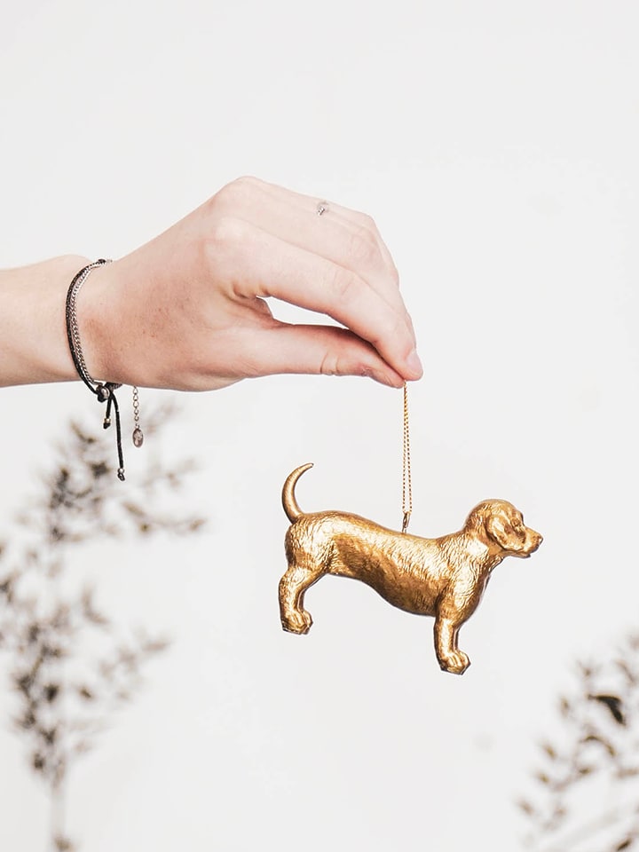 HouseVitamin Dekohänger in Gold - (B)10 x (H)7 x (T)3 cm günstig kaufen onesize