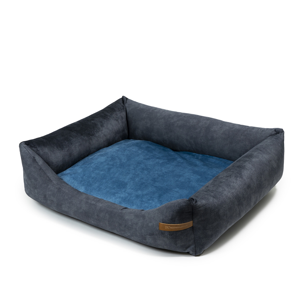 Rexproduct Hundebetten Rexproduct SoftColor Bett Graphit blau M