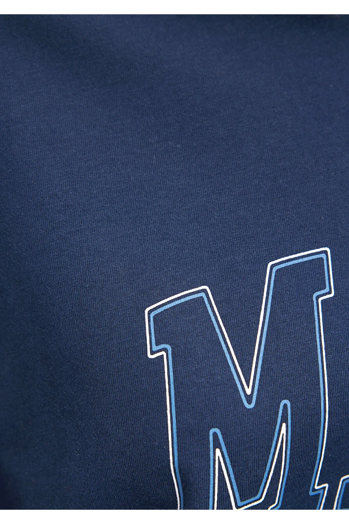 Mavi  Marineblaues T-Shirt mit Logo-Print, reguläre Passform / normaler Schnitt 1611193-70488