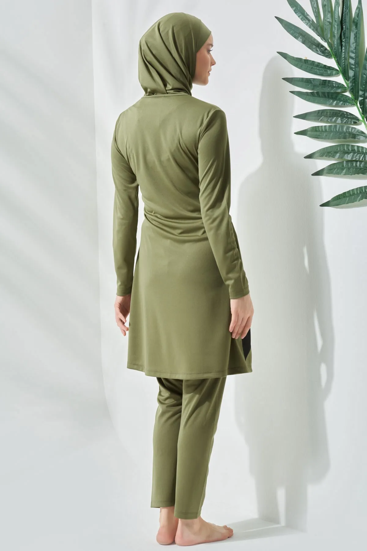 C&City  Vollständig bedeckter Hijab-Badeanzug C11020 Khaki