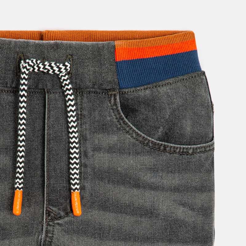 Jean droit garçon denim noir Catimini