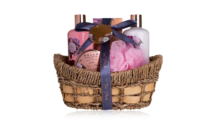 Accentra Peony Badeset Körbchen Geschenkpackung