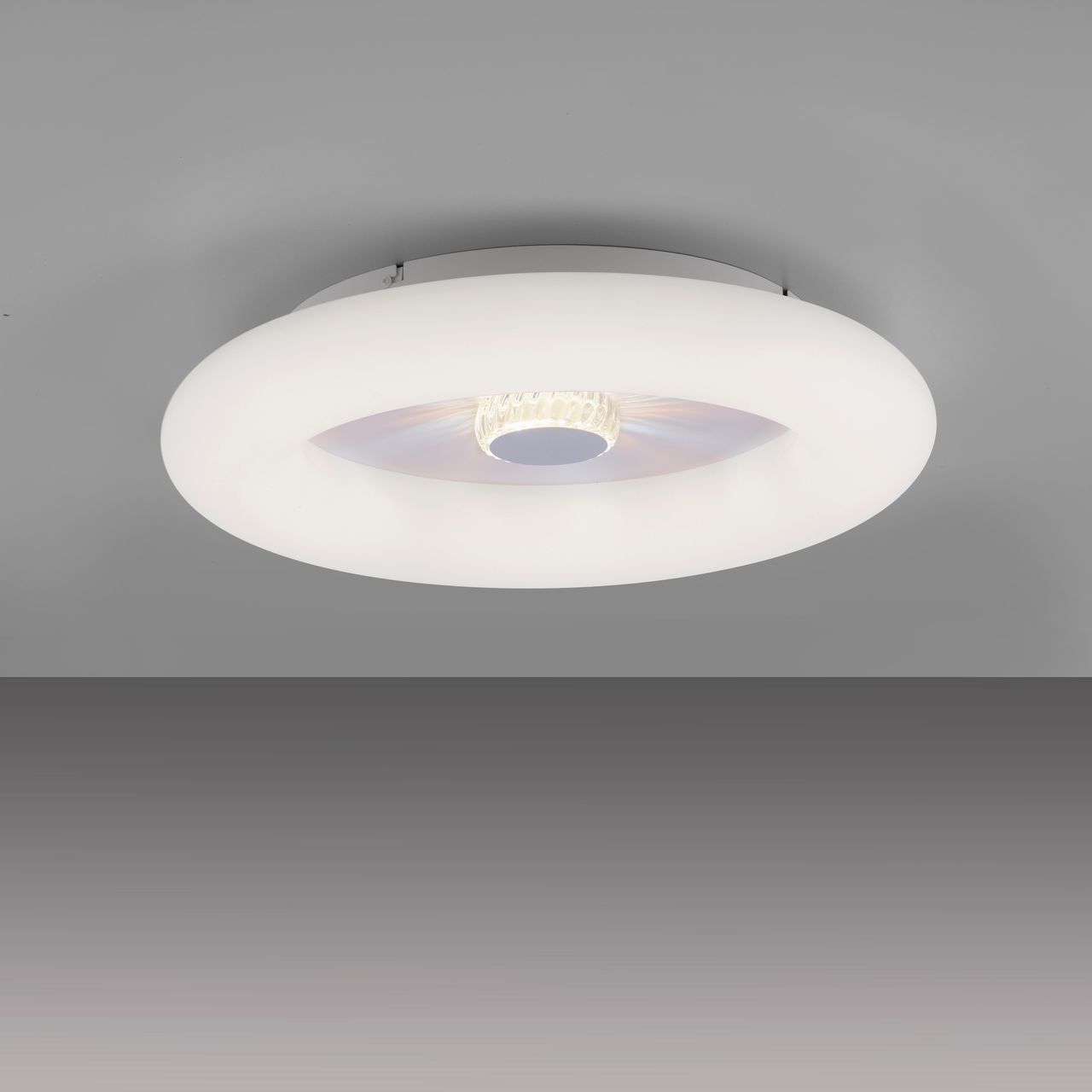 JUST LIGHT LeuchtenDirekt LED Deckenleuchte VERTIGO, CCT, dimmbar, Fernbedienung, Ø50 cm, IP20