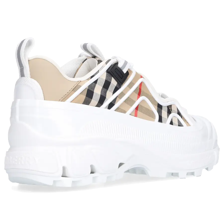 Burberry - Sneaker low ARTHUR Baumwolle - weiß