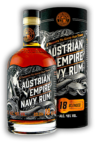 Albert Michler Austrian Empire Navy Rum Solera 18 Years Albert Michler Austrian Empire Navy Rum Solera 18 Years Limited Edition Rum - 18 Jahre im Solera-Verfahren gereifter moderner Rum. Alter 18 J. - 0,7	 Liter - Vol 40%