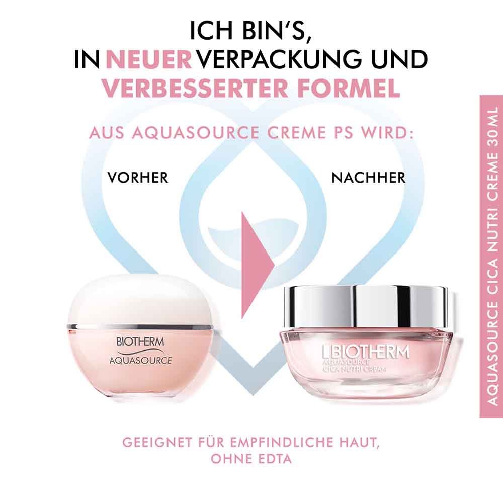 Biotherm Feuchtigkeit Aquasource Cica Nutri Cream - beruhigende Creme