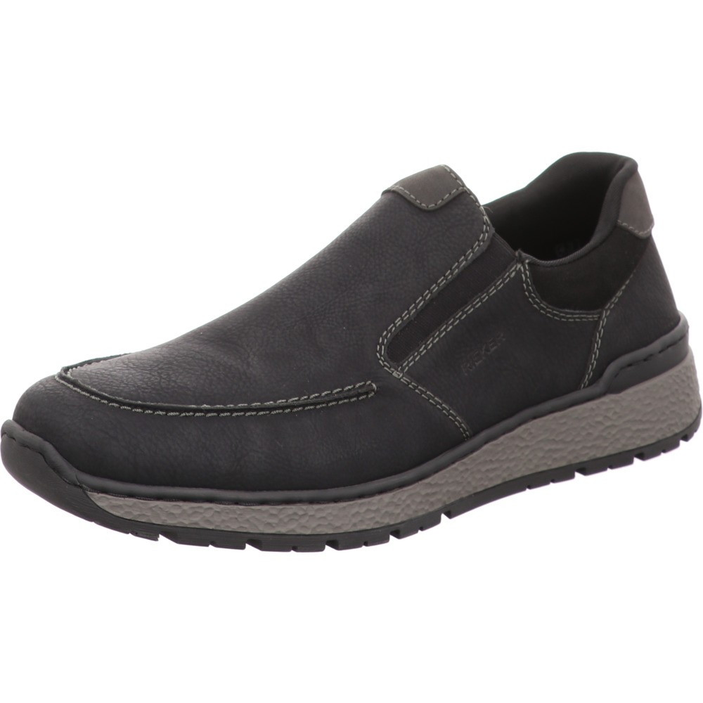 RIEKER Sportliche Slipper schwarz
