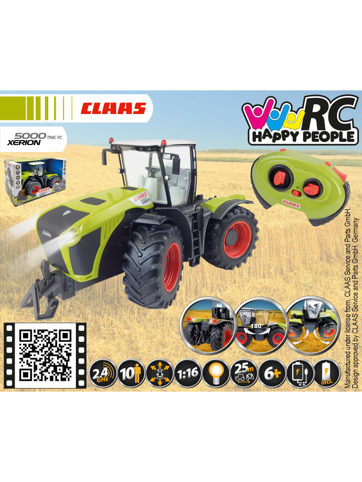Happy People Ferngesteuerter Traktor Claas Xerion 5000 in grün günstig kaufen onesize