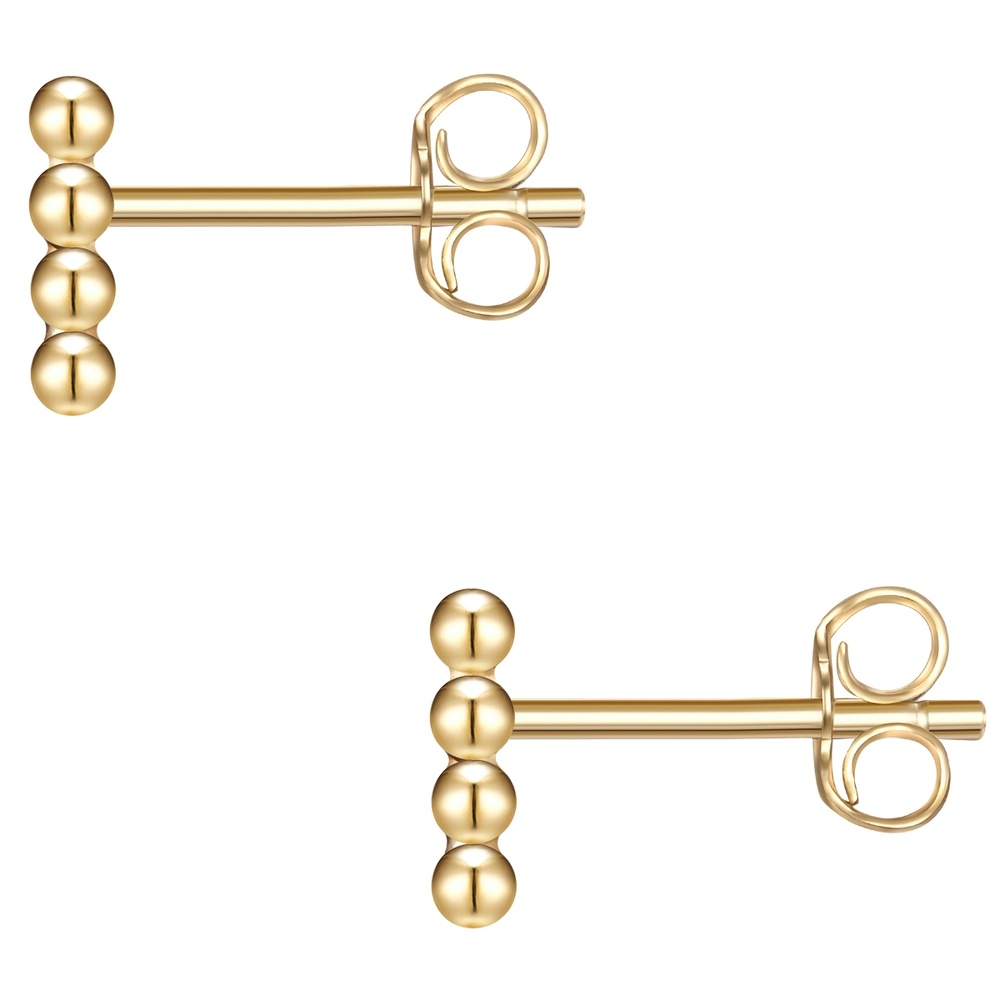 Glanzstücke München Puces d'oreilles en argent Croix Argent sterling en Or jaune Boucles d'oreilles