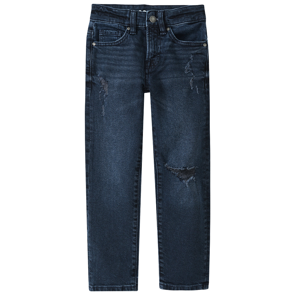 Jungen Straight-Jeans mit Destroyed-Effekten