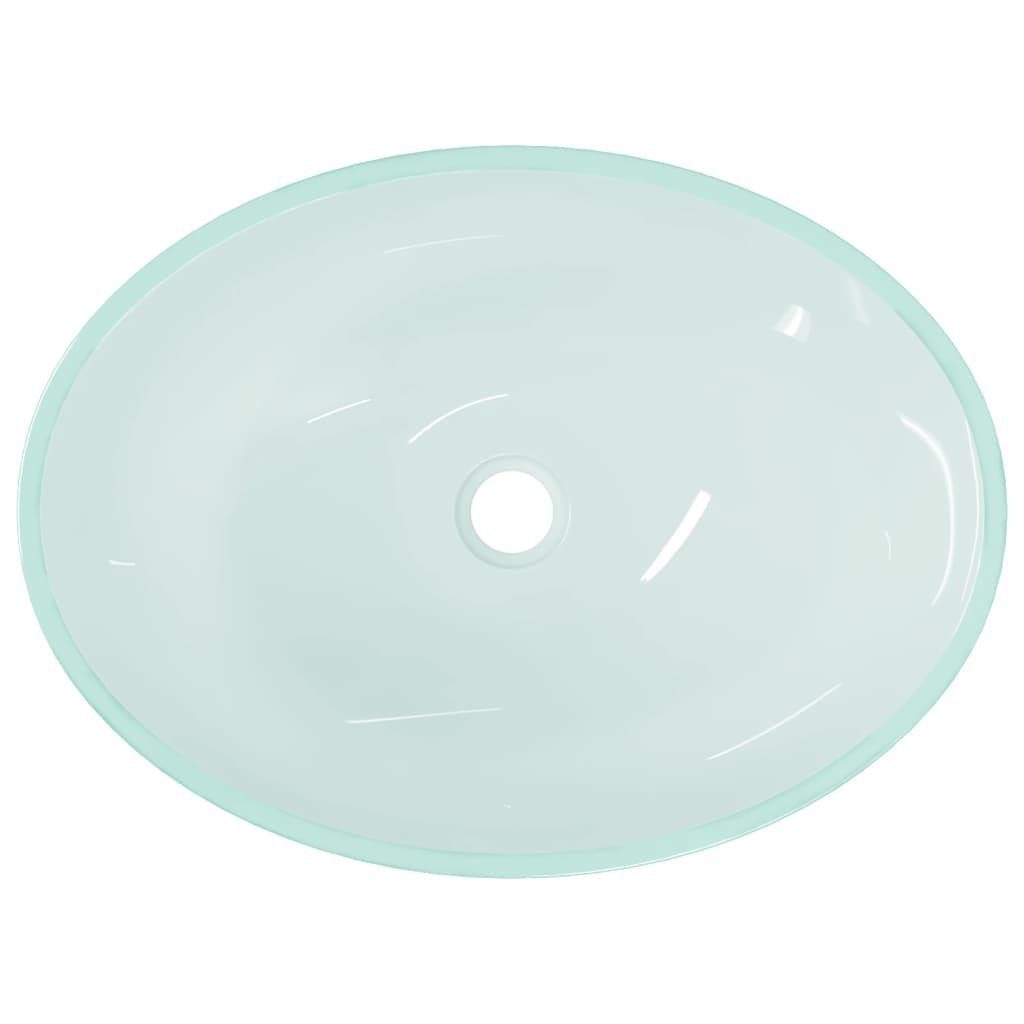 vidaXL Waschbecken Waschbecken Glas 50x37x14 cm Matt
