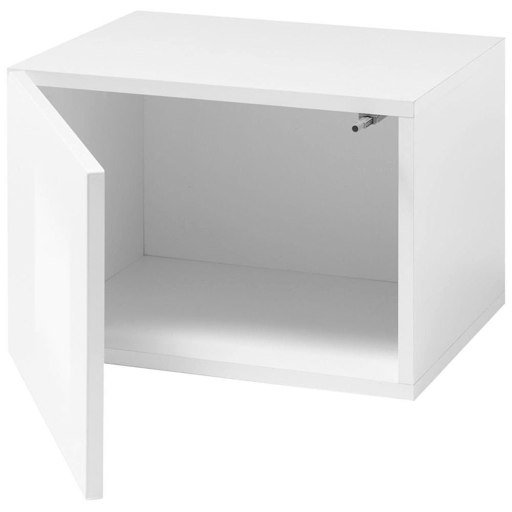 Lomadox Wohnwand CHUR-61, weiß mit Eiche hell inkl. LED-Beleuchtung 280/200/48
