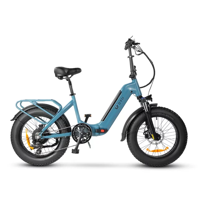 DYU 20 4.0 Fat Tire Electric Bike for Adults, 500W 48V 14AH, LG Battery, Shimano 7-Speed, Foldable E Bike