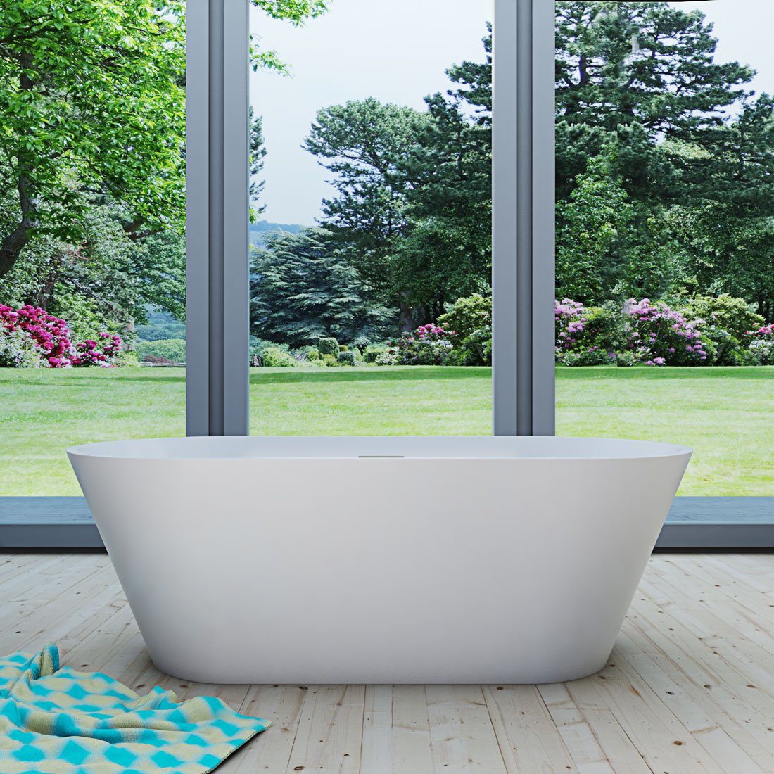 AcquaVapore Badewanne freistehende Badewanne Wanne Acryl F01 170x80cm