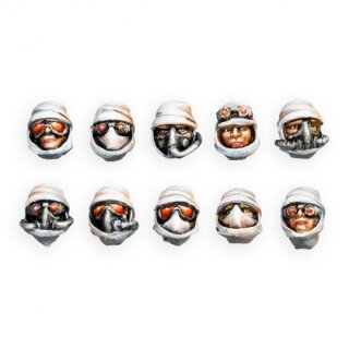 Desert Raiders Guard Heads (10)