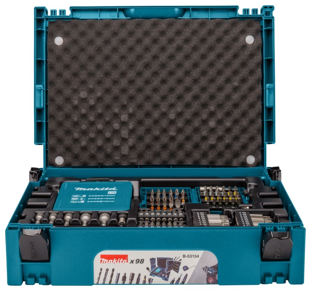Makita Accessories B-53154 Σετ τρυπάνια/κατσαβίδι 98 τεμαχίων σε Mbox1