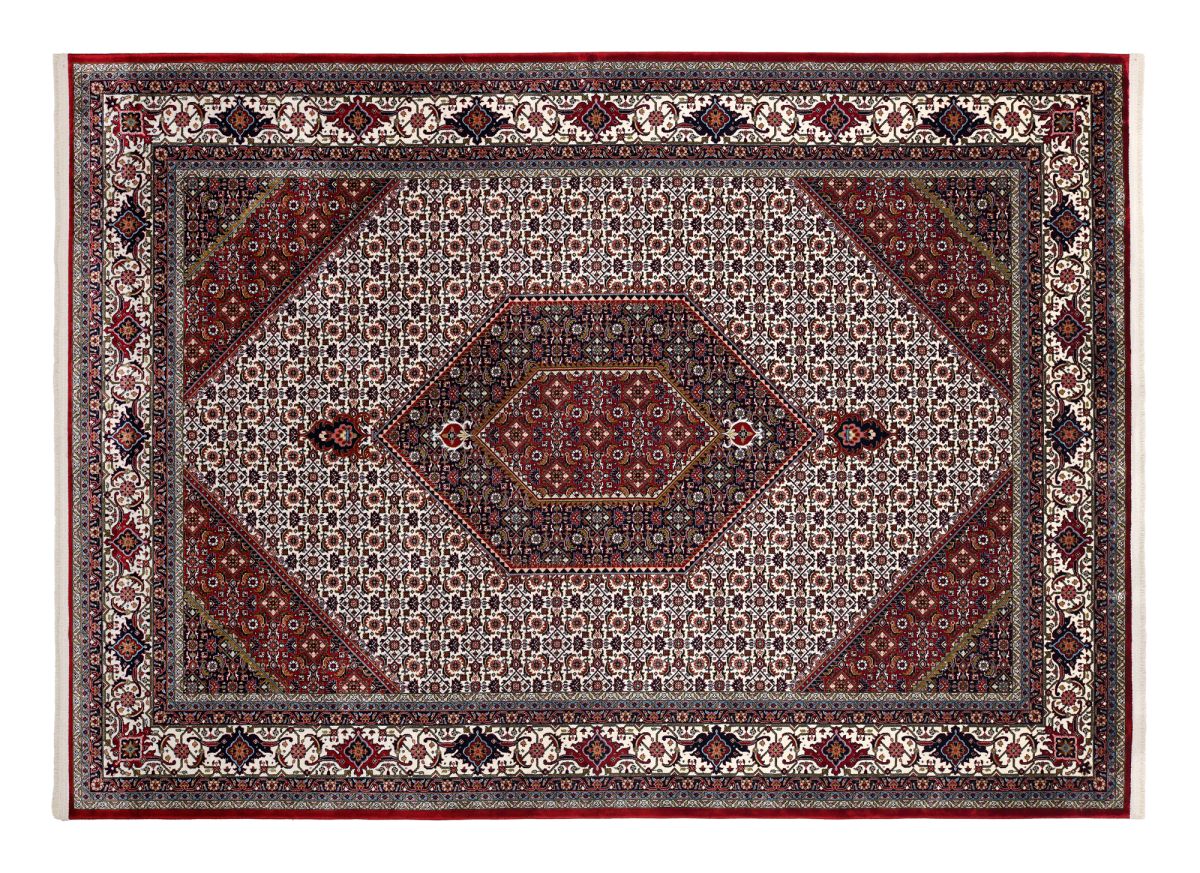 Webteppich Cem Bidjar Creme-Rot 80 x 150 cm