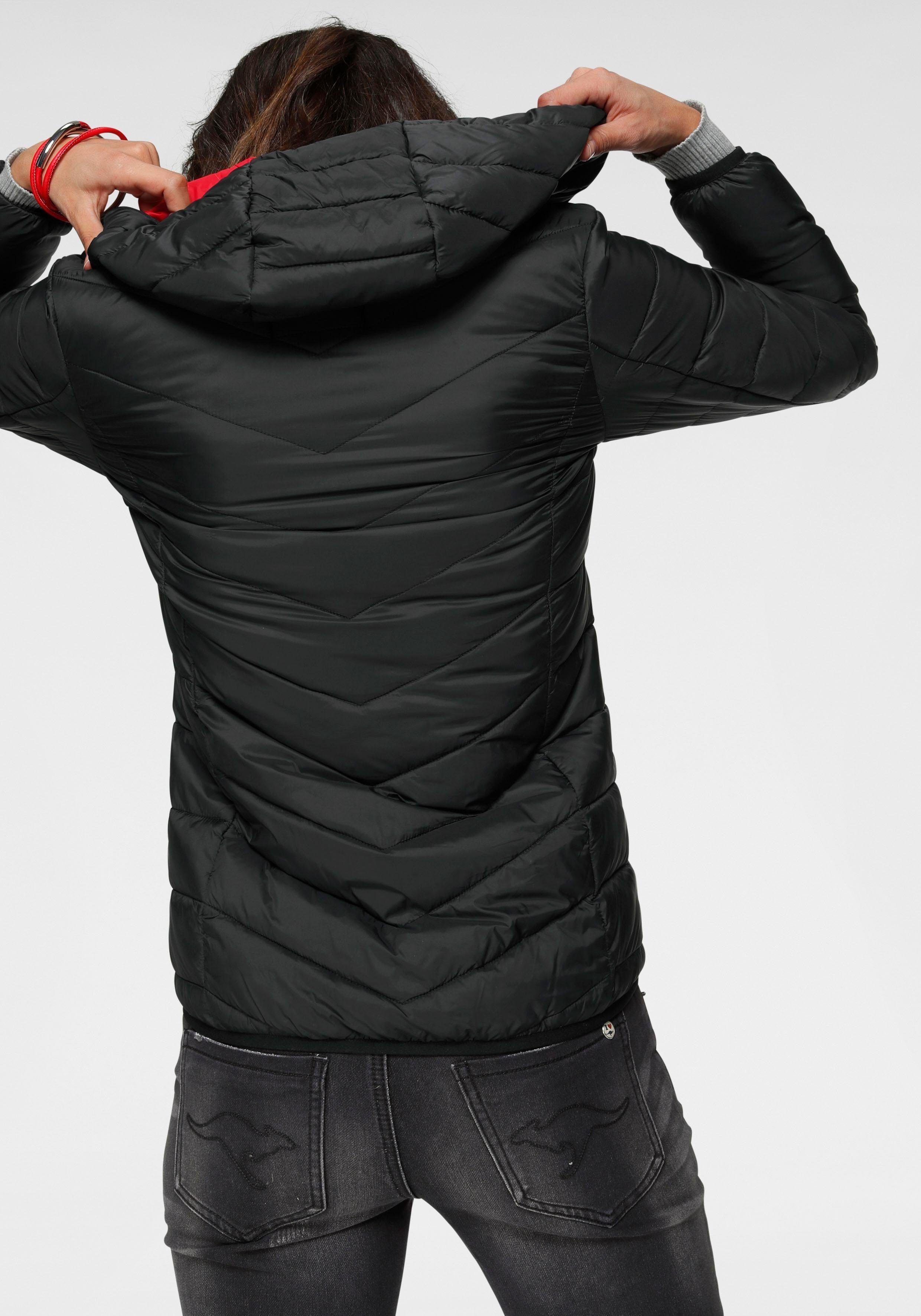 KangaROOS Steppjacke mit kontrastfarbenen Details