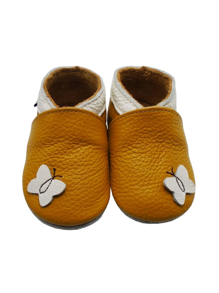 Yalion Leder-Krabbelschuhe 