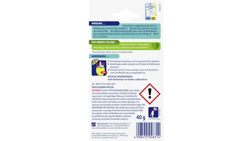 Dr.Beckmann Kühlschrank Frische 40 g