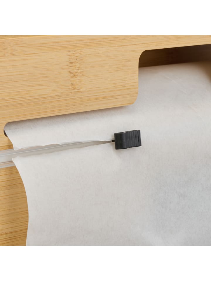 relaxdays Folienspender in Natur - 2 Rollen günstig kaufen onesize