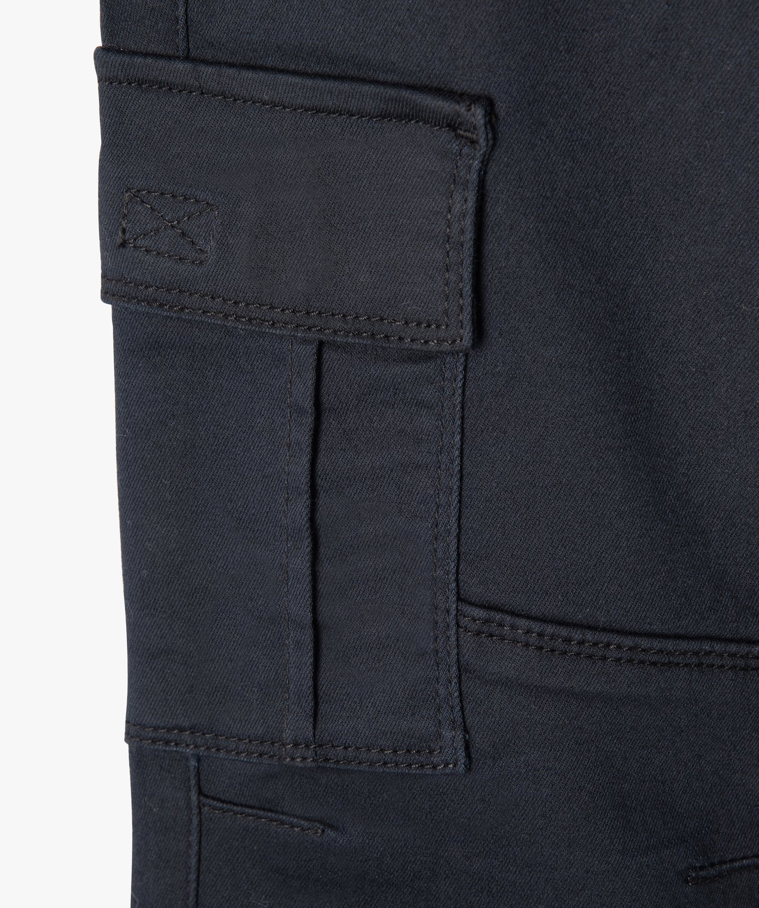Pantalon multipoches en matière résistante Garçon noir | GEMO