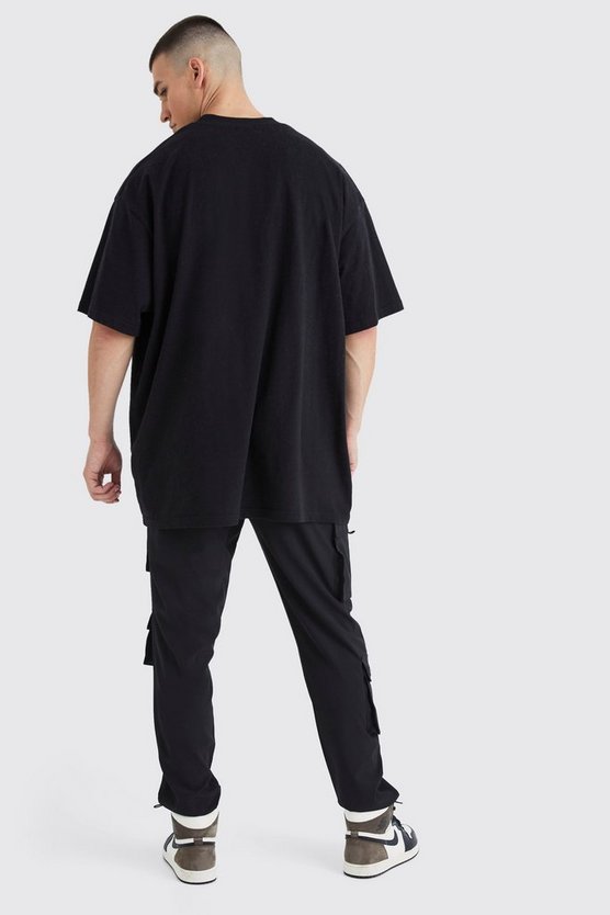 Tall Slim-Fit Cargo Stretch-Hose mit Taschen