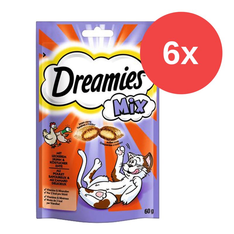 Sparpaket Dreamies Katzensnacks Mix Pack 6 x 60 g