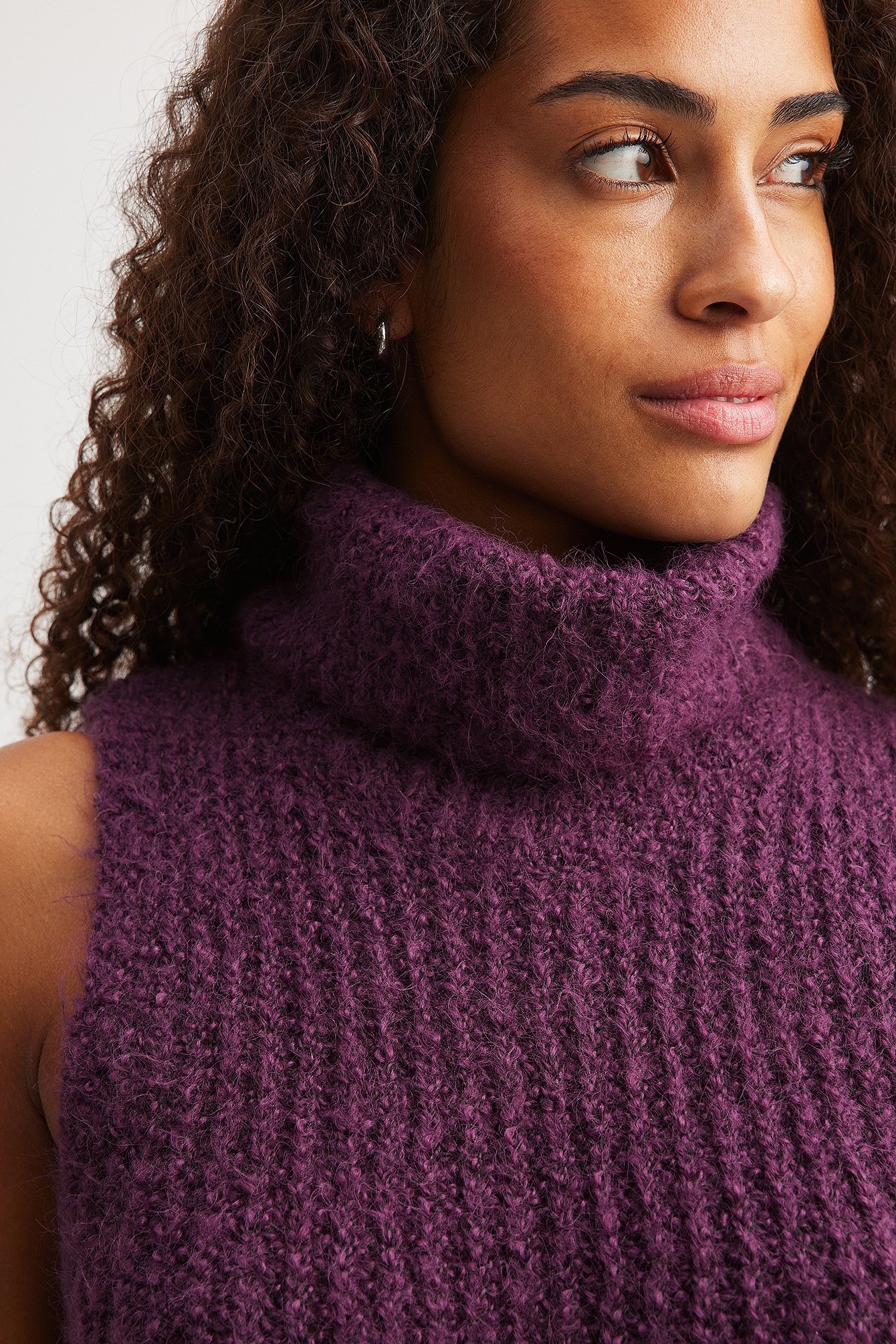 Maxi-Strickkleid mit Rollkragen