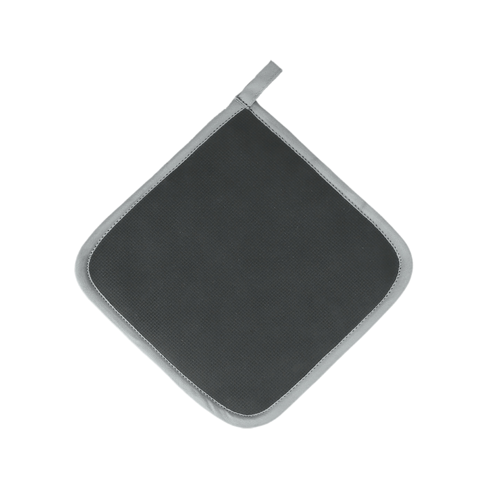 Topflappen grau/schwarz