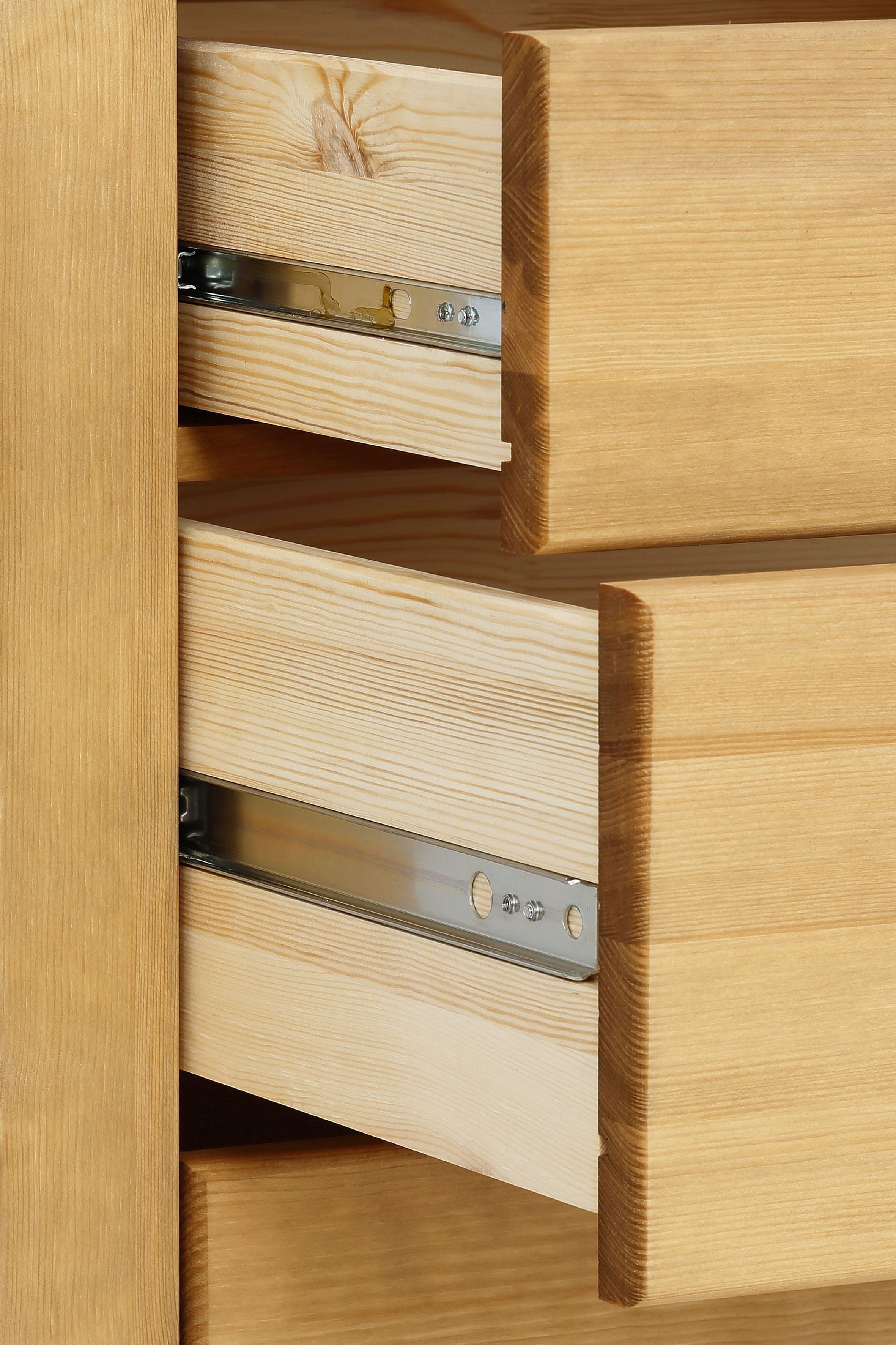 Home affaire Schubkastenkommode Rauna, aus massiver Kiefer mit 5 Schubladen, Breite 96 cm