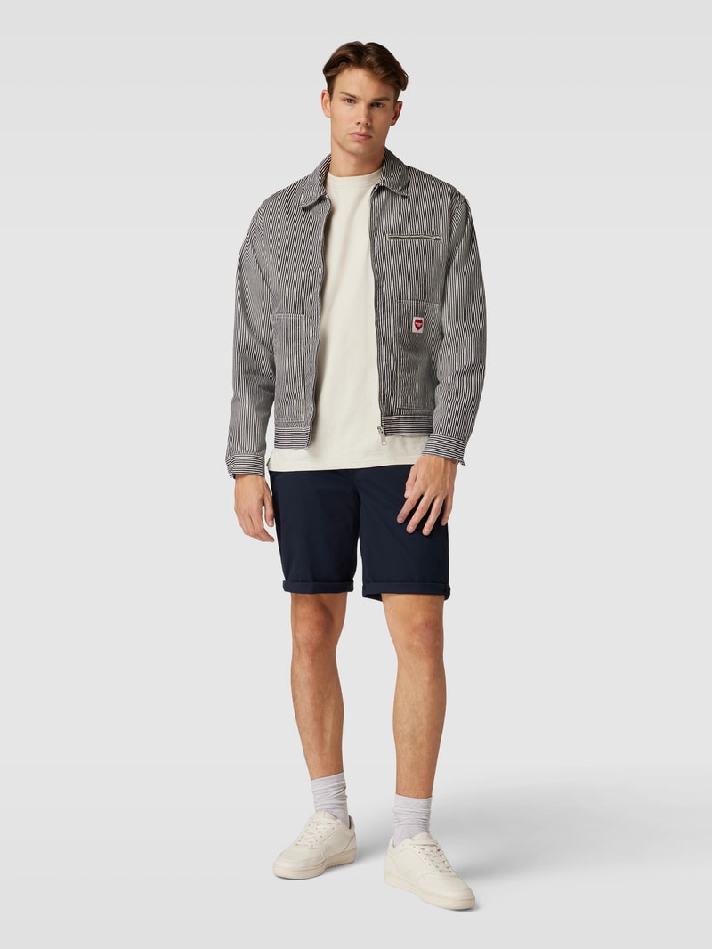 Chinoshorts inklusive Gürtel Modell 'Mike' in dunkelblau