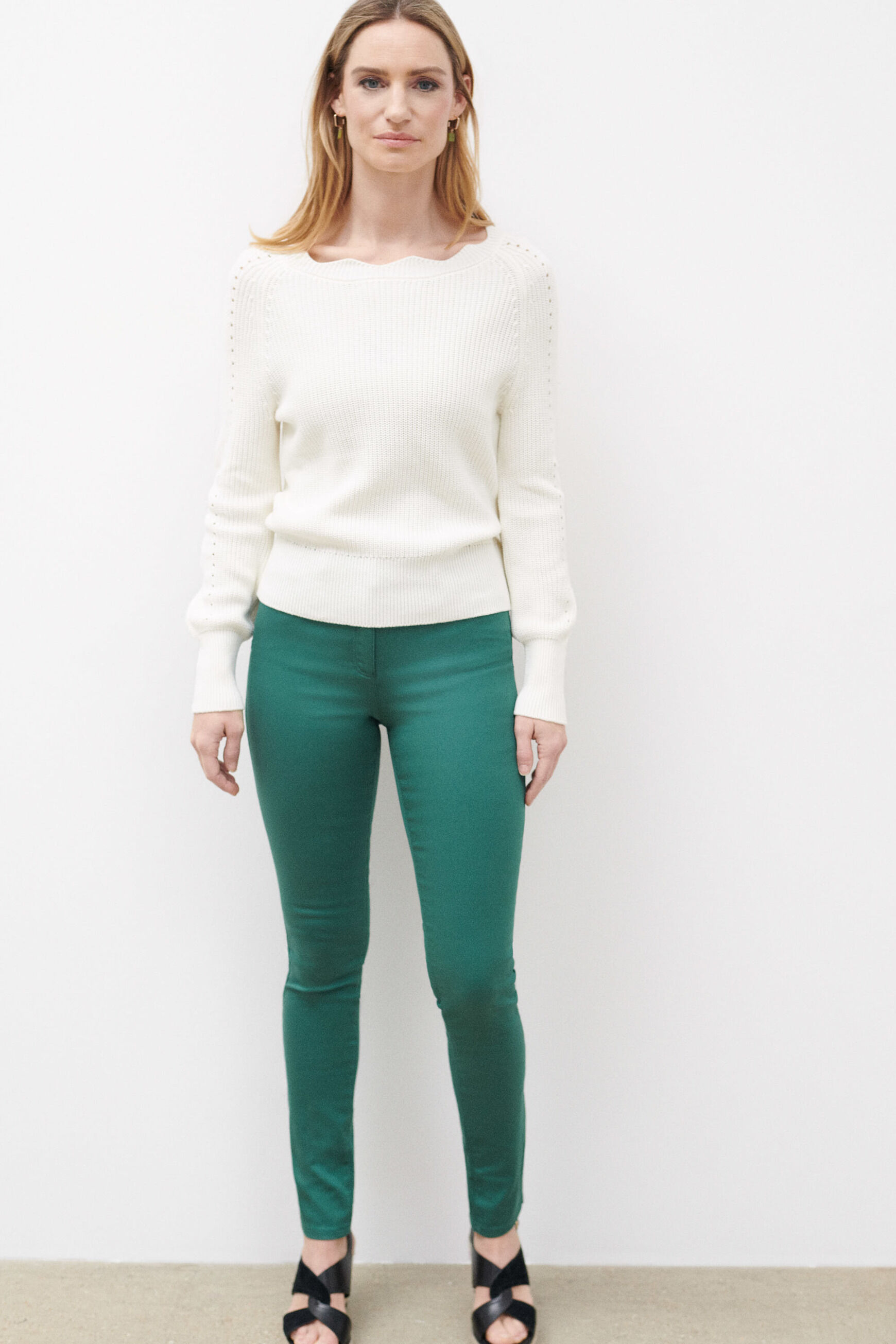 pantalon joss vert olive femme
