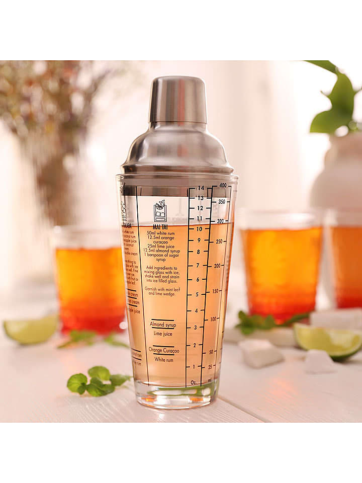 Homla Cocktailshaker ''Alcole'' in Silber - 400 ml günstig kaufen onesize