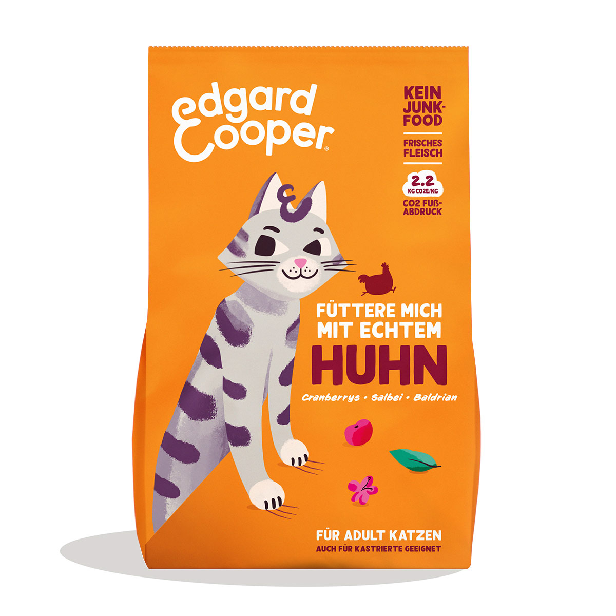 Edgard & Cooper Katze Trockenfutter Adult Freilandhuhn