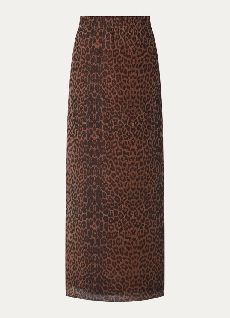 Refined Department Jasmine maxi skirt with leopard print