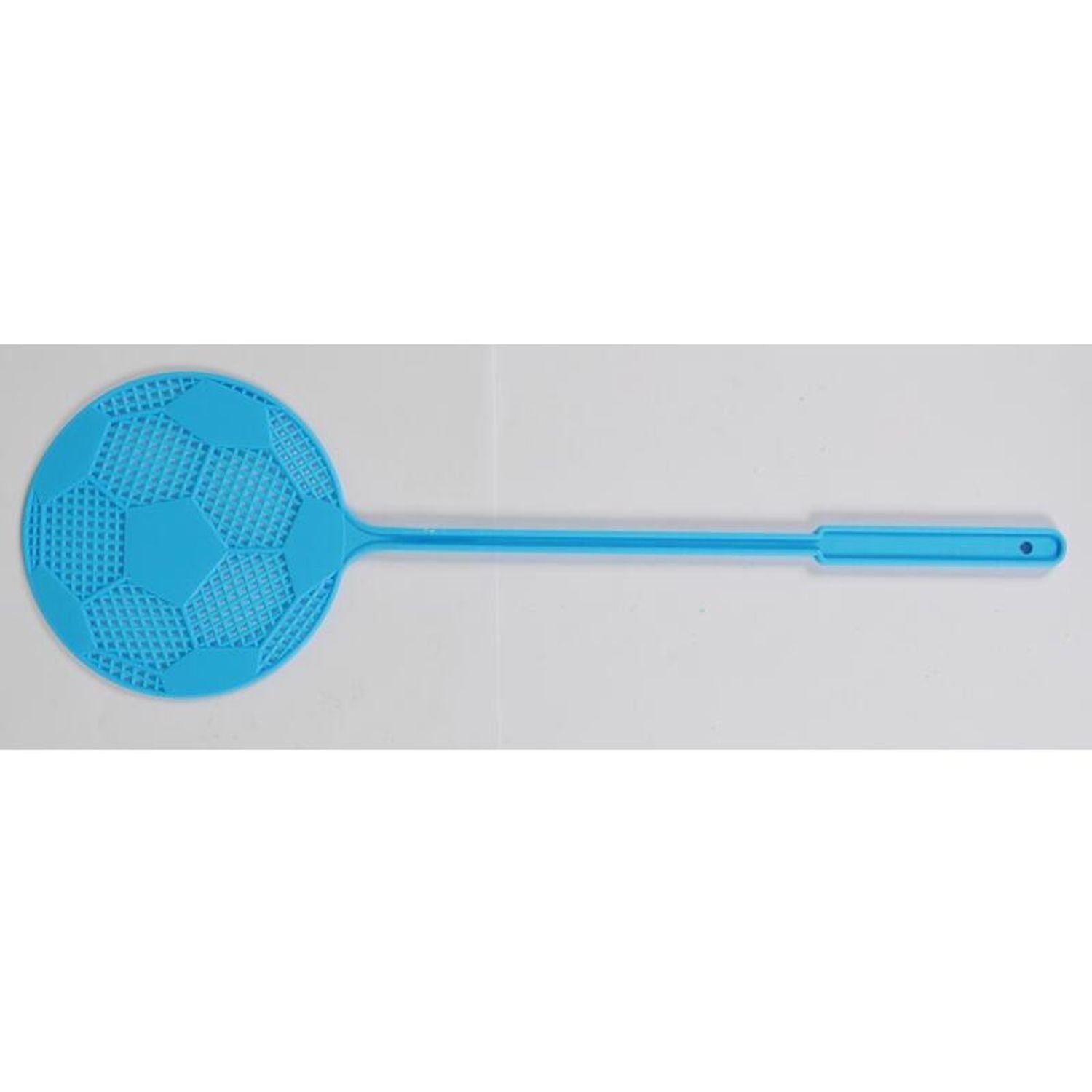 Heidrun Fliegenklatsche 50x 2er Set Fliegenklatsche Ø 14cm L45cm Fußball-Design 100 Stück